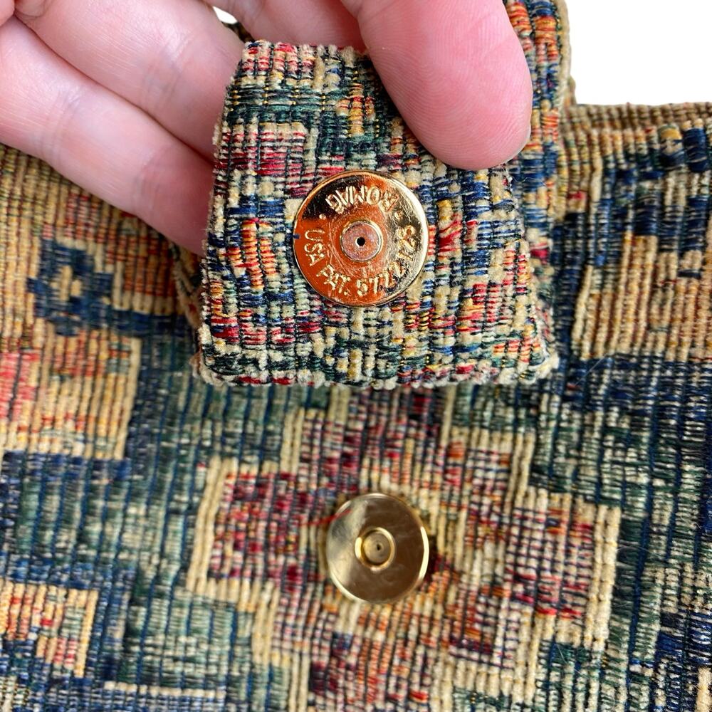 Vintage Orvis Tapestry Purse Bag Crossbody USA Made Boho - Picture 5 of 9